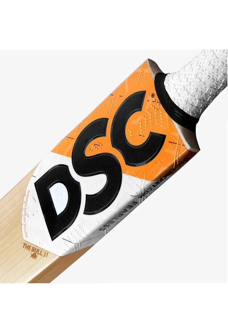 DSC KRUNCH (DAVID WARNER) BULL 31 PLAYERS GRADE ENGLISH WILLOW CRICKET BAT JS SPORTS
