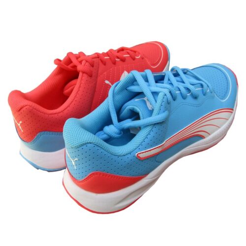 PUMA 24 FH RUBBER CRICKET SHOES LUMINOUS BLUE – PUMA WHITE ( DUAL COLOR )