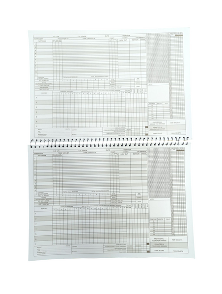 CA 100 INNINGS SCORE BOOK WITH HARD COVER BIND JR SPORTS