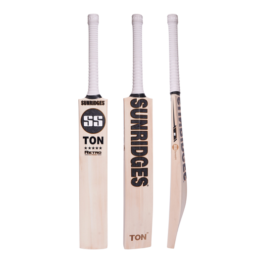 SS TON Retro Classic English Willow Bat – SH | Vintage Style Professional Cricket Bat JR SPORTING GOODS INC