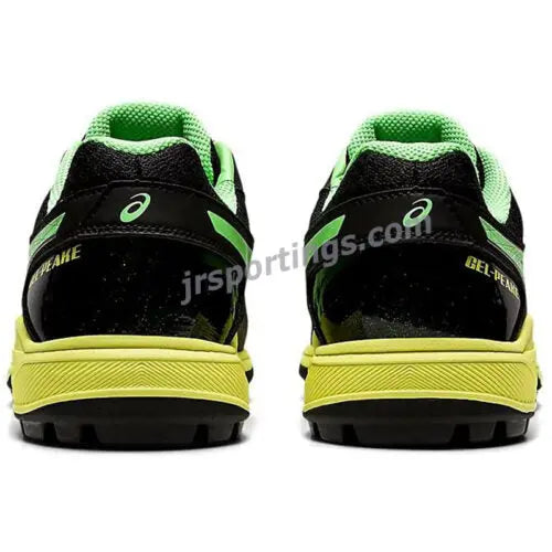 ASICS Gel Peake Cricket Rubber Shoes – Black & Lime | High Grip & GEL Cushioning My Store