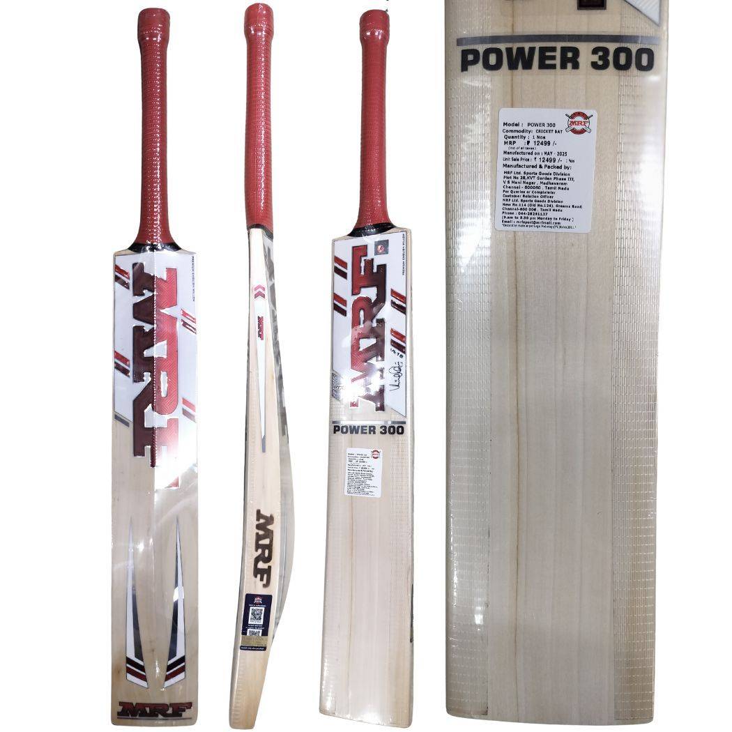 MRF Power 300 English Willow Cricket Bat 2026 – Premium SH Cricket Bat JR SPORTING GOODS INC