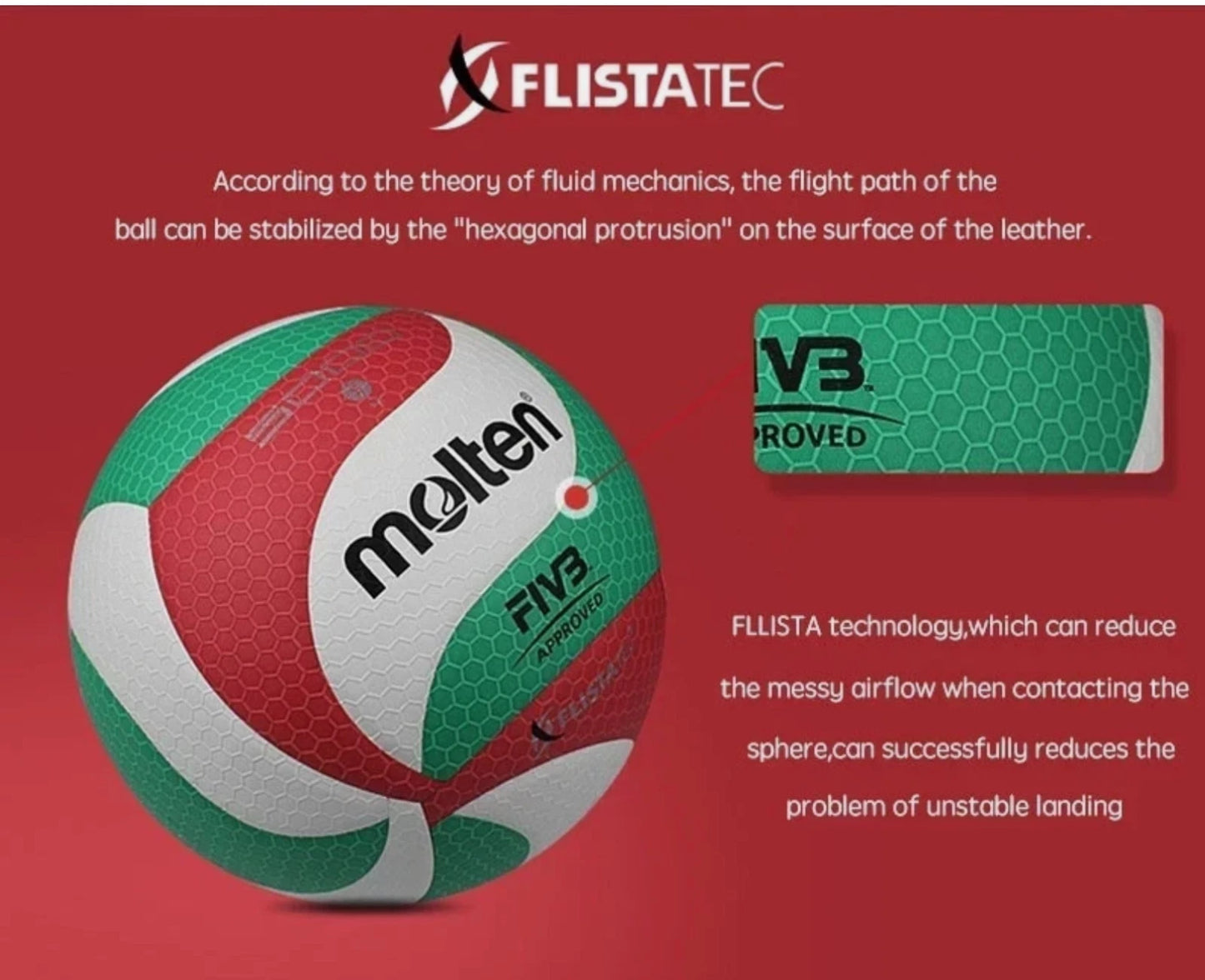 Molten V5M5000 Volleyball Size 5 – Official Soft Touch PU Microfiber Ball JR SPORTING GOODS INC