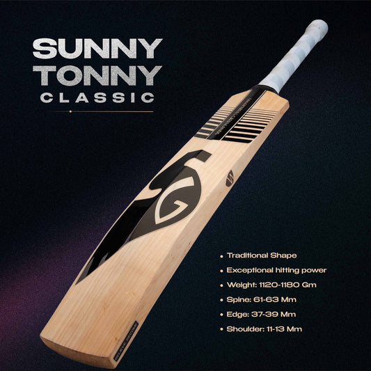 SG Sunny Tonny Classic Black English Willow Cricket Bat 2026 | Premium Professional Cricket Bat JR SPORTING GOODS INC
