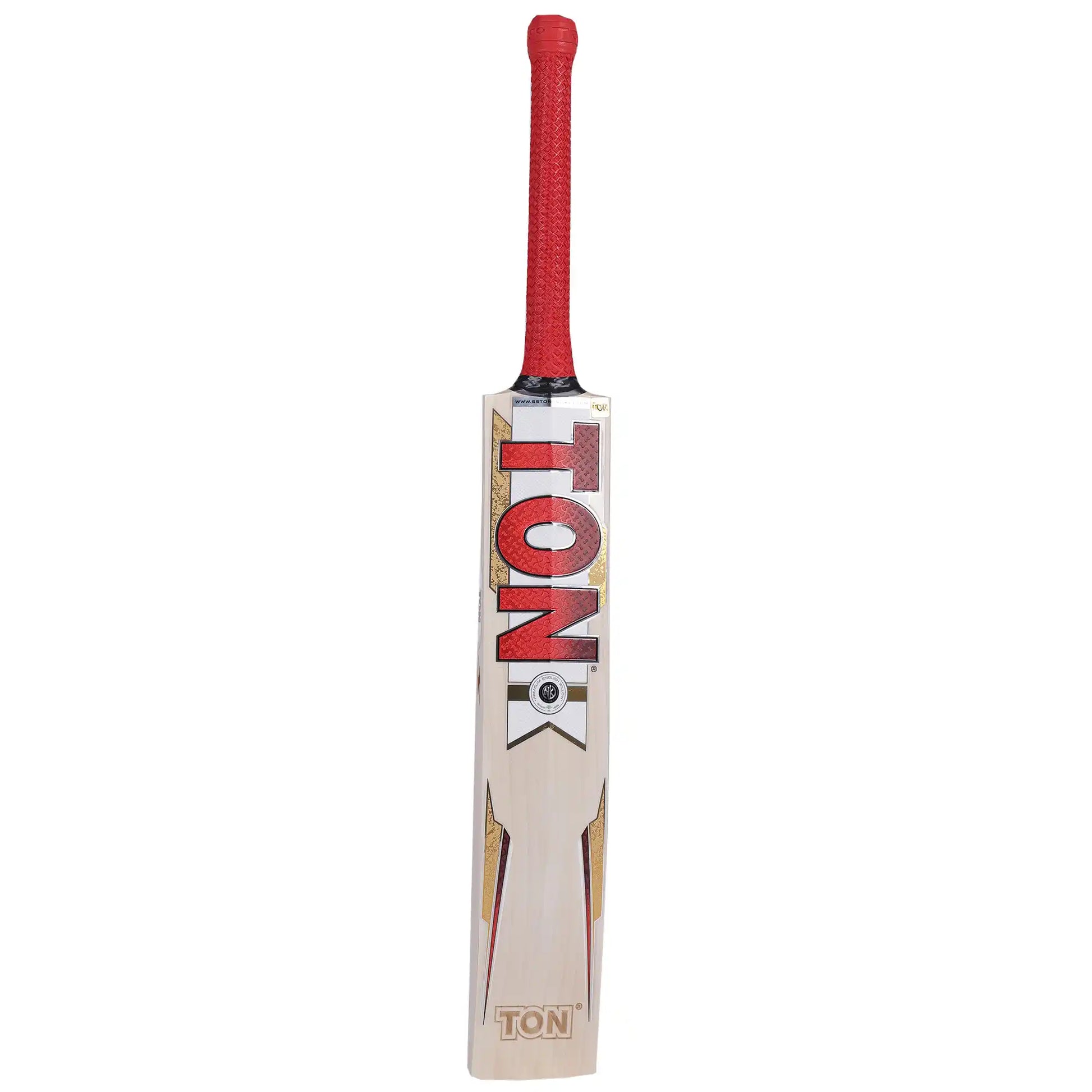 SS TON Gold Edition English Willow Cricket Bat 2026 – Premium Grade 1 Match Bat for Leather Ball Cricket JR SPORTING GOODS INC