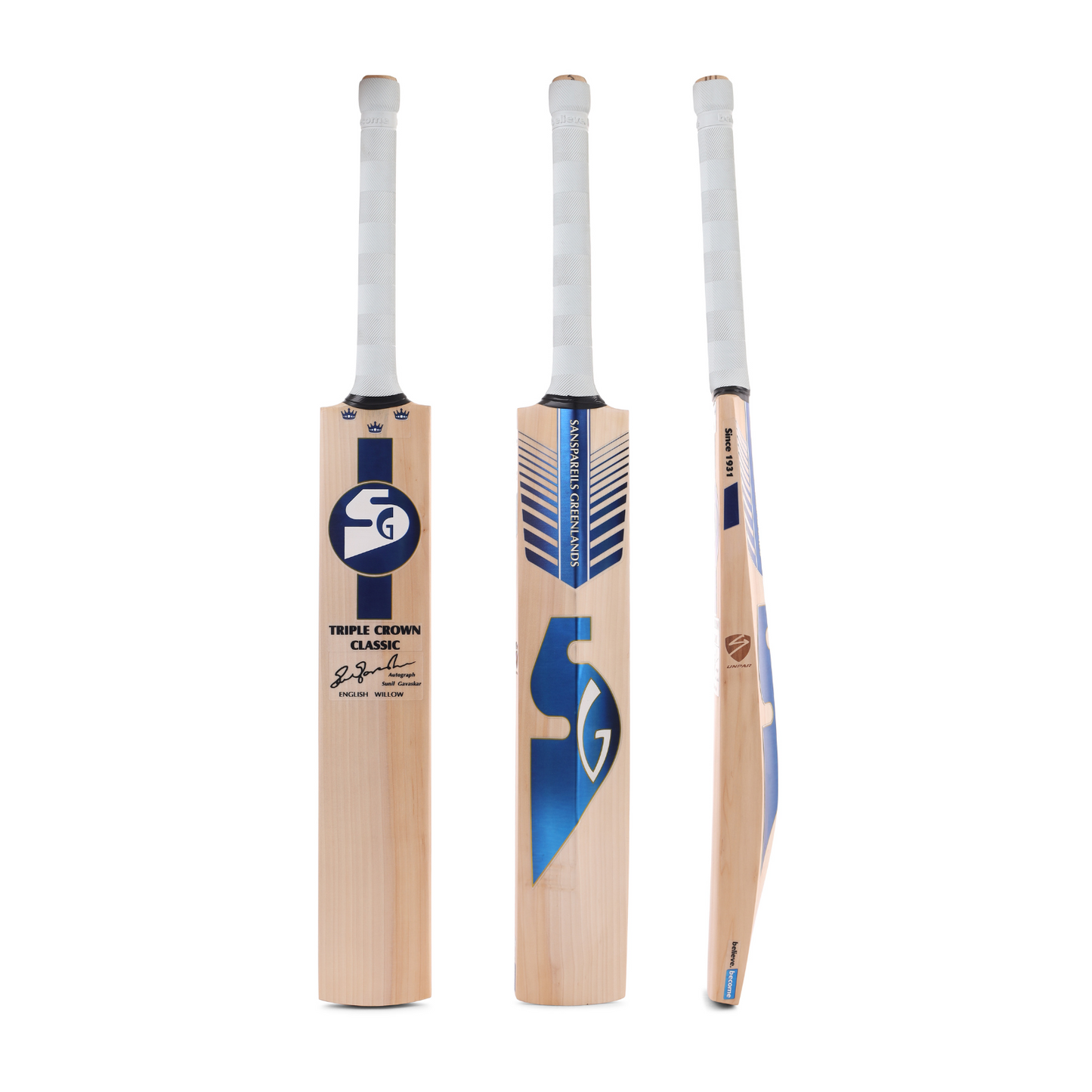 SG Triple Crown Classic 2026 English Willow Cricket Bat – Elite Match Grade Cricket Bat 2026 JR SPORTING GOODS INC
