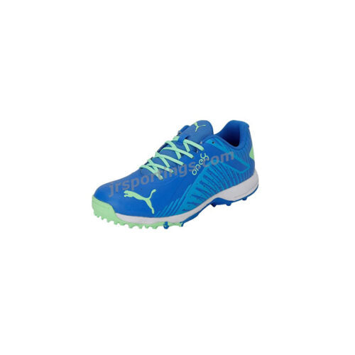 PUMA 22 FH VK Bluemazing/Elektro Green Cricket Rubber Shoes – High Performance Cricket Footwear JR SPORTING GOODS INC