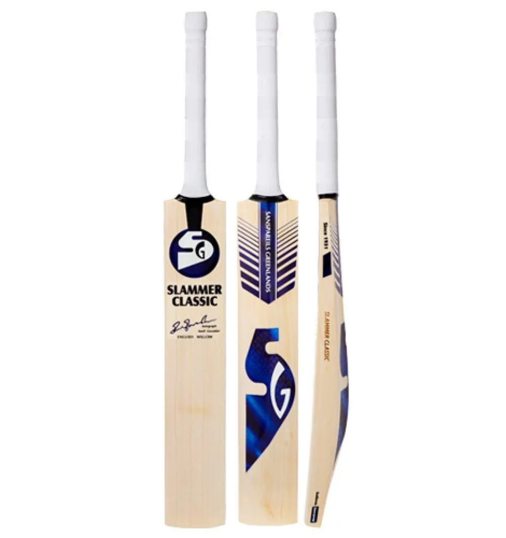 SG Slammer Classic English Willow Cricket Bat – Premium Professional Cricket Bat JR SPORTING GOODS INC