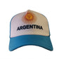 Argentina National Team Trucker Baseball Cap | Argentina Flag Adjustable Snapback Hat | Sky Blue & White Soccer Fan Cap JR SPORTING GOODS INC