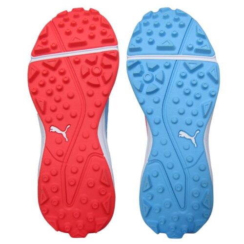 PUMA 24 FH Rubber Cricket Shoes Luminous Blue Puma White – Dual Color Grip & Comfort 2026 jrsportinggoods.com