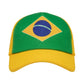 Brazil National Team Trucker Baseball Cap | Brazil Flag Adjustable Snapback Hat | Yellow Green Soccer Fan Cap JR SPORTING GOODS INC