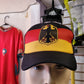 Germany Flag Trucker Baseball Cap with Eagle Crest | Adjustable Snapback Hat | Black Red Gold German National Cap JR SPORTING GOODS INC