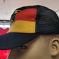 Germany Flag Trucker Baseball Cap with Eagle Crest | Adjustable Snapback Hat | Black Red Gold German National Cap JR SPORTING GOODS INC