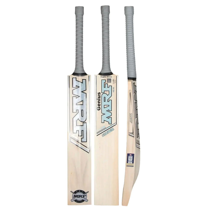 MRF Genius Silver English Willow Cricket Bat 2026 – Premium Short Handle Cricket Bat JR SPORTING GOODS INC