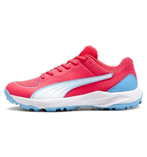 PUMA 24 FH Rubber Cricket Shoes Luminous Blue Puma White – Dual Color Grip & Comfort 2026 jrsportinggoods.com