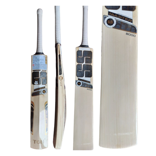 SS Master 8000 English Willow Cricket Bat – SH | Pro Grade Power & Control Cricket Bat JR SPORTING GOODS INC