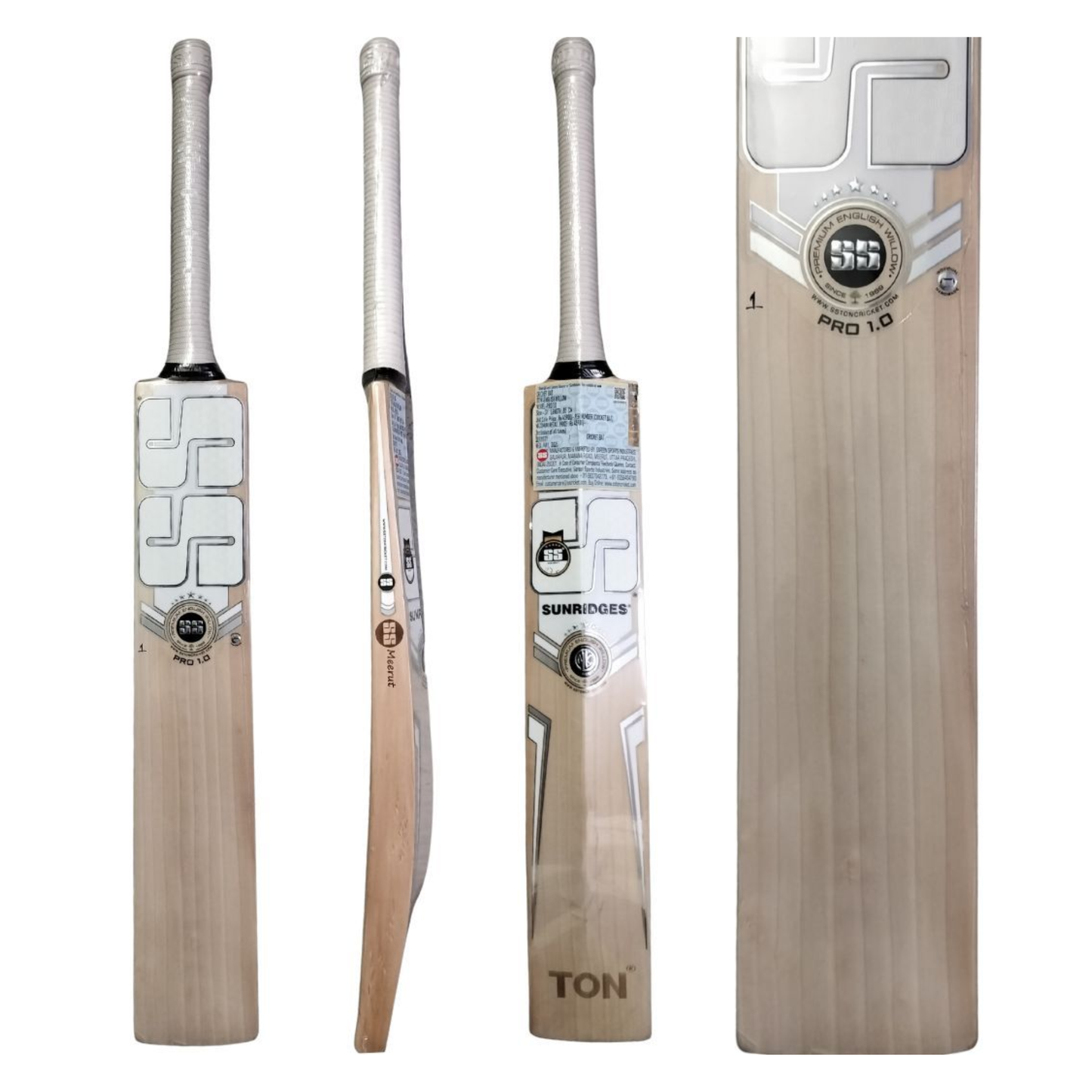 SS Pro 1.0 English Willow Cricket Bat – SH | Professional Grade Precision & Power Bat JR SPORTING GOODS INC
