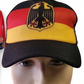 Germany Flag Trucker Baseball Cap with Eagle Crest | Adjustable Snapback Hat | Black Red Gold German National Cap JR SPORTING GOODS INC