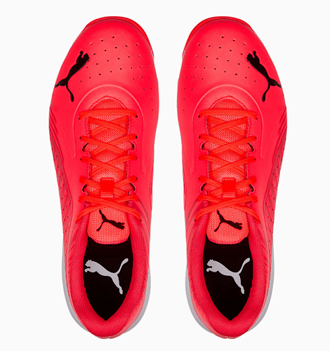 PUMA 22 FH FIERY CORAL/BLACK/POPPY RED CRICKET RUBBER SHOES - UK 12 / US 13 jrsportinggoods.com