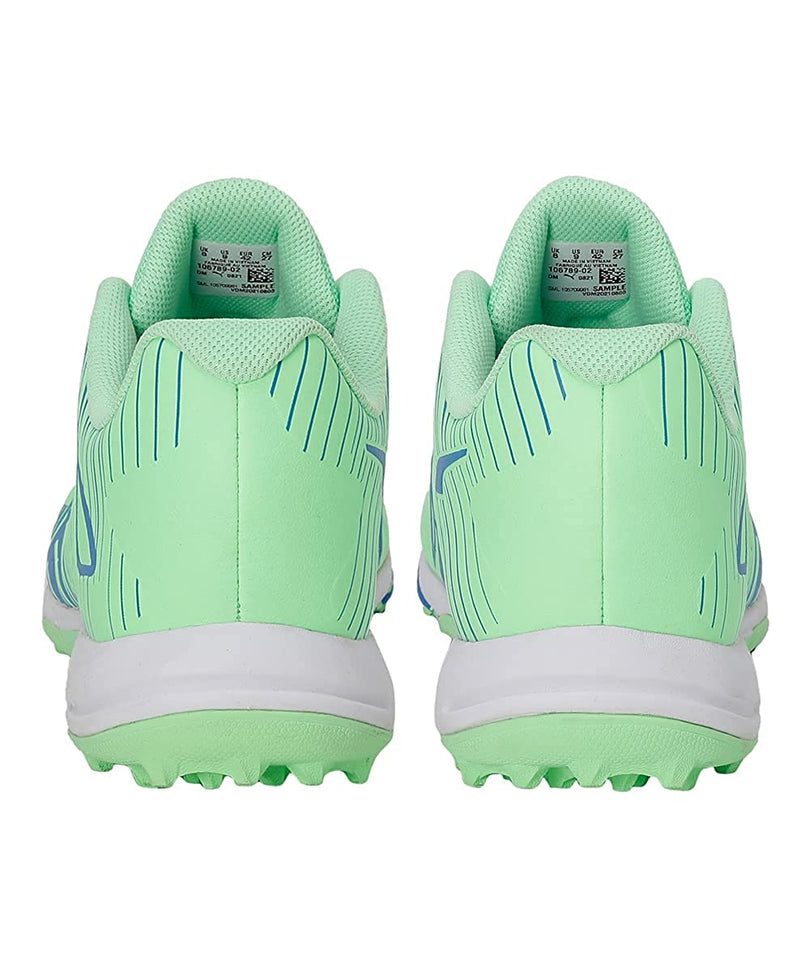PUMA 22 FH Elektro Green/Bluemazing/White Cricket Rubber Shoes – Lightweight Performance Footwear JR SPORTING GOODS INC