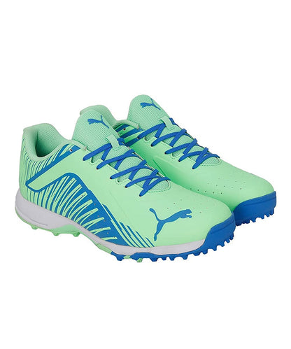 PUMA 22 FH Elektro Green/Bluemazing/White Cricket Rubber Shoes – Lightweight Performance Footwear JR SPORTING GOODS INC
