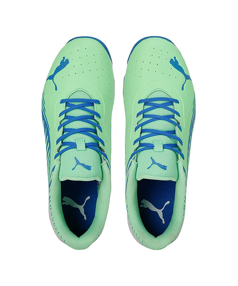 PUMA 22 FH Elektro Green/Bluemazing/White Cricket Rubber Shoes – Lightweight Performance Footwear JR SPORTING GOODS INC