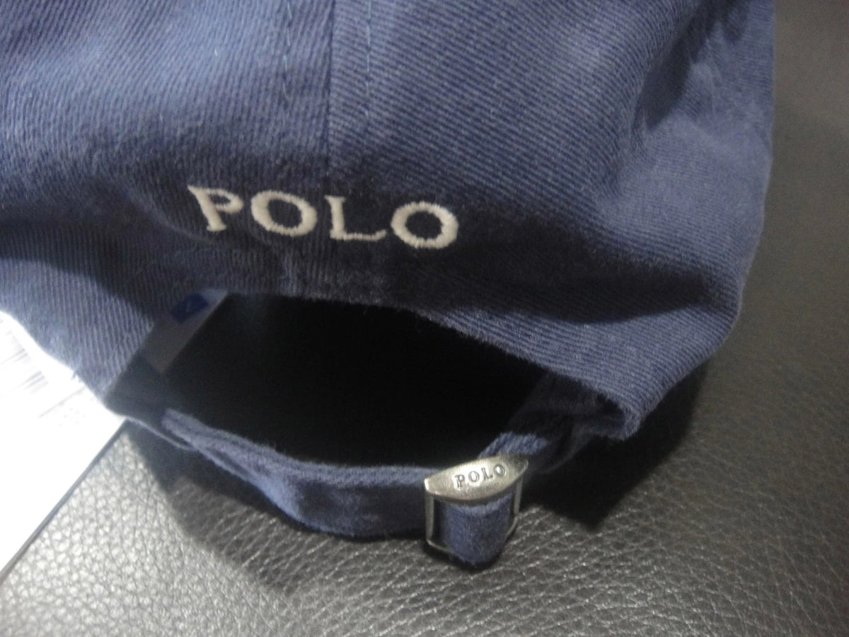 Polo Ralph Lauren Navy Blue Adjustable Cotton Chino Baseball Cap – One Size JR SPORTING GOODS INC