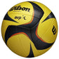 Wilson AVP OPTX Official Beach Volleyball Tour Match Game Ball - Black/Yellow JR SPORTING GOODS INC