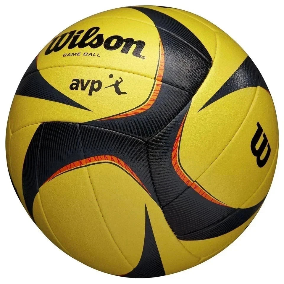 Wilson AVP OPTX Official Beach Volleyball Tour Match Game Ball - Black/Yellow JR SPORTING GOODS INC