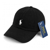 Polo Ralph Lauren Classic Sport Cap Black White Unisex Adjustable Baseball Hat JR SPORTING GOODS INC