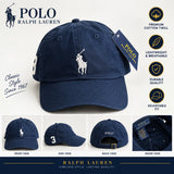 Polo Ralph Lauren Navy Blue Adjustable Cotton Chino Baseball Cap – One Size JR SPORTING GOODS INC
