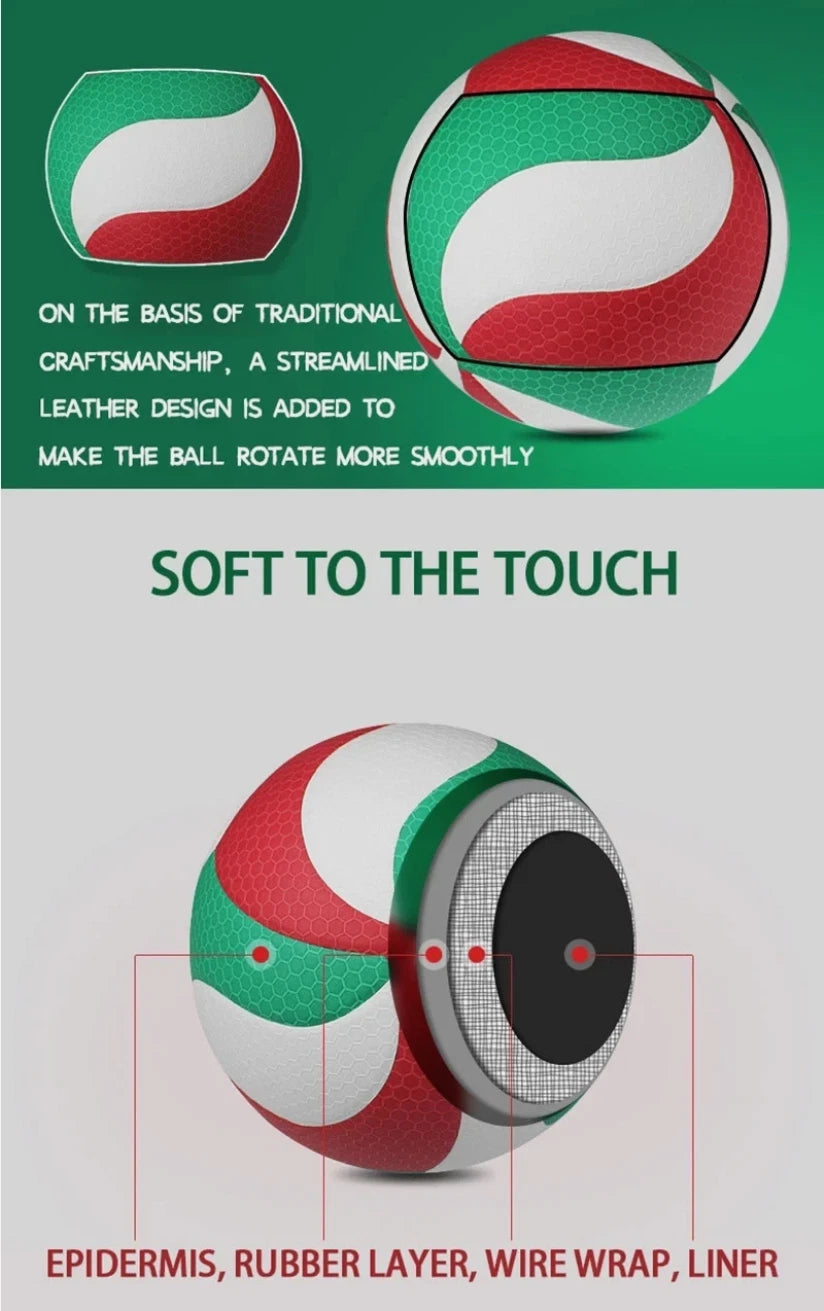 Molten V5M5000 Volleyball Size 5 – Official Soft Touch PU Microfiber Ball JR SPORTING GOODS INC